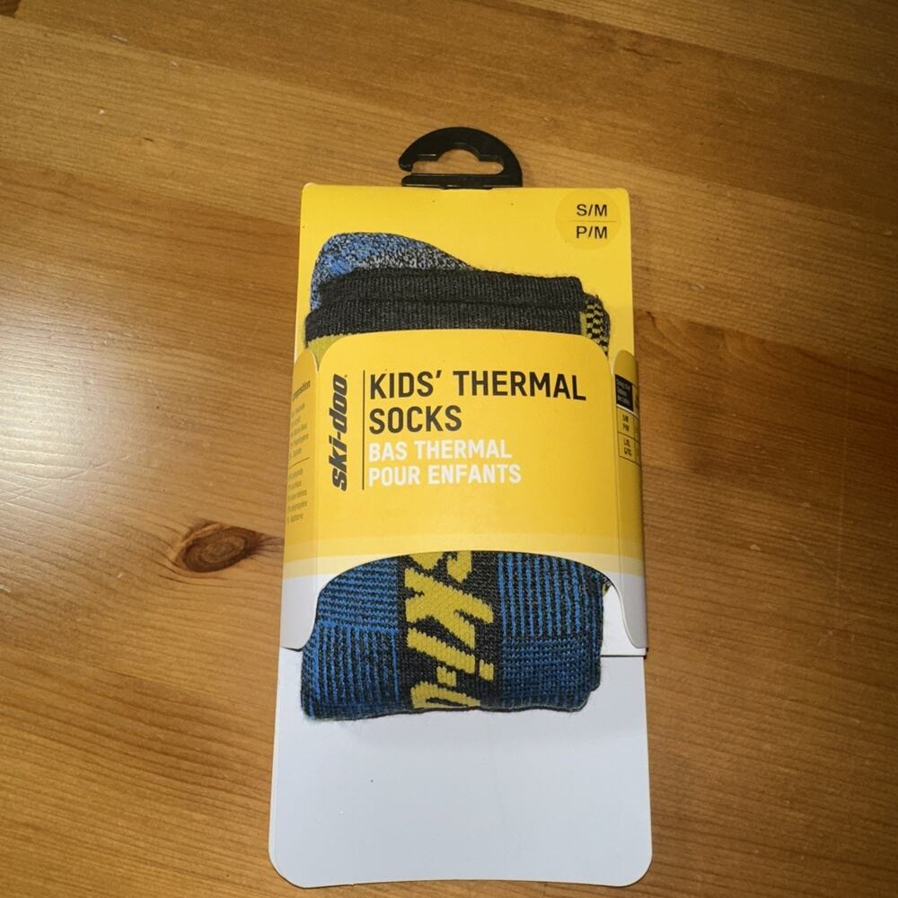 Ski Doo Youth S/M Thermal Socks Unisex Made Italy BRP 2021 NOS Merino Wool Blend